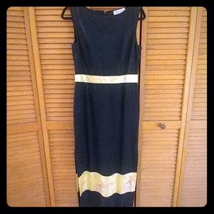 Linen floor length dress